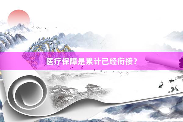 医疗保障是累计已经衔接？